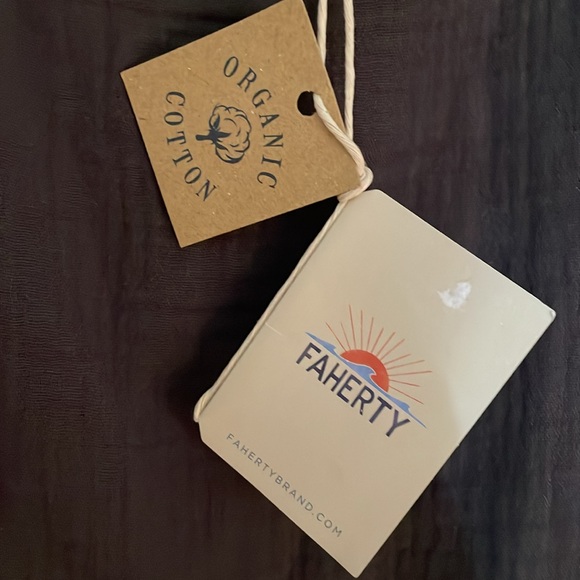 Faherty Dream Scoop Neck Tank Top made from 100% organic cotton, size M, NWT - Picture 3 of 8